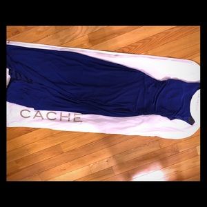 Cache blue gown with split